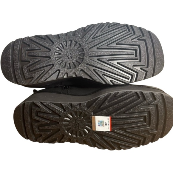 UGG Women’s Platform Suede Ankle Boots Black Size 7.5 – Chunky Lug Sole, New - Picture 5 of 10